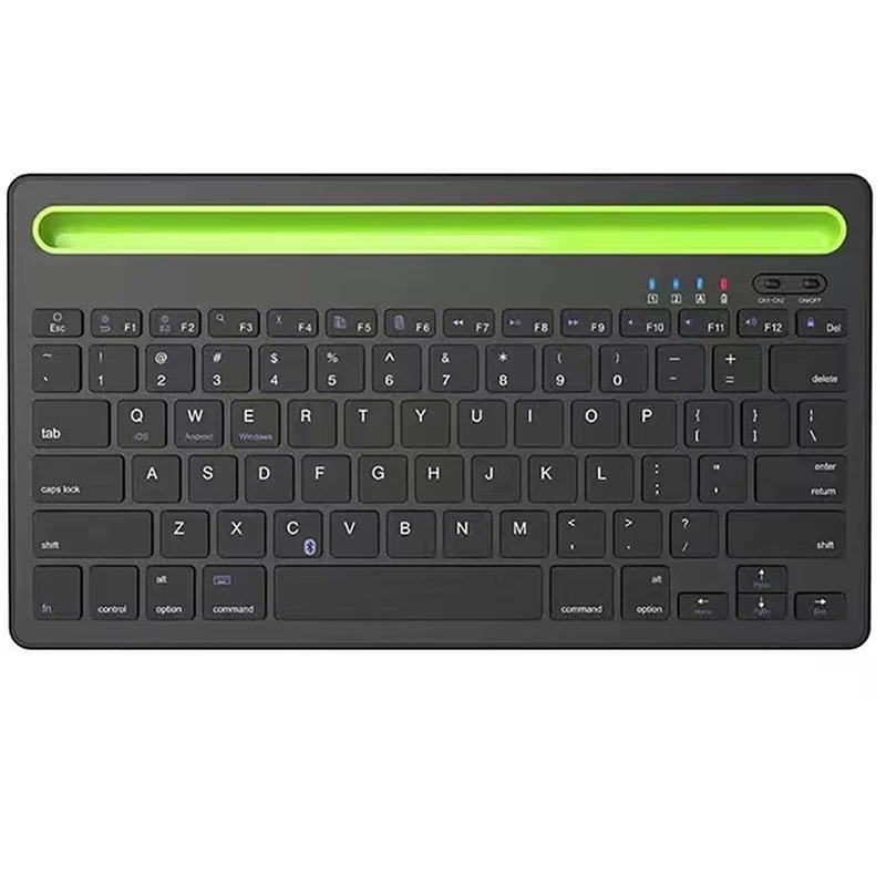 کیبورد بیسیم شارژی با استند موبایل و تبلت