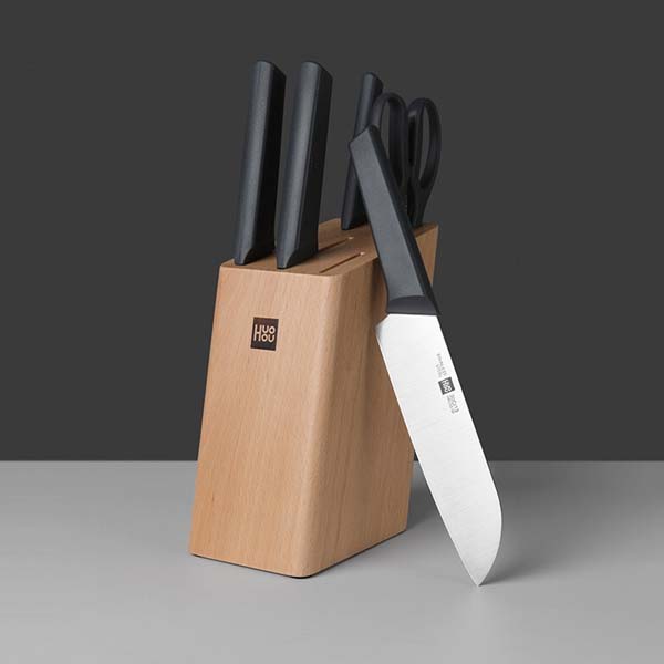 چاقوی آشپزخانه شیائومی مدل HuoHou Knife Set HU0057 ست 6 تکه