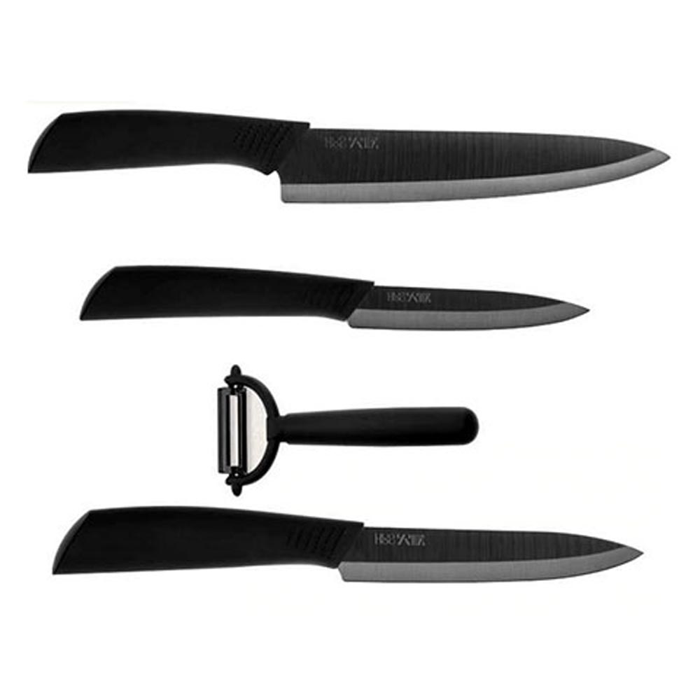 ست 4 عددی چاقو سرامیکی مدل HuoHou Nano Ceramic Knife Set 4 pcs
