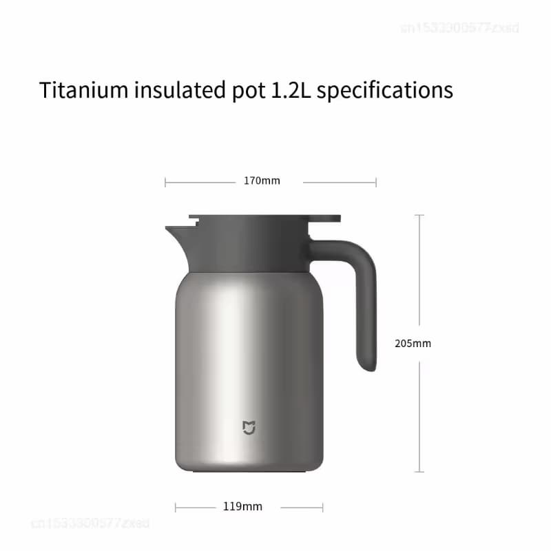 فلاسک سرد و گرم 1.2 لیتری شیائومی مدل Mijia Titanium Insulated kettle 1.2L